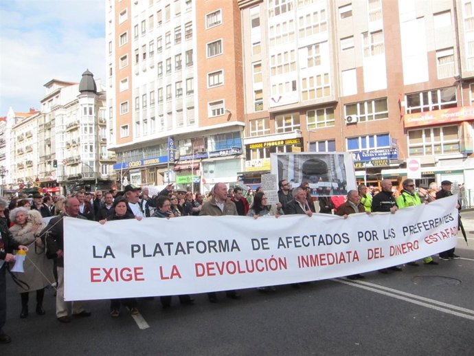 Protesta de las preferentes. 10 de marzo de 2013