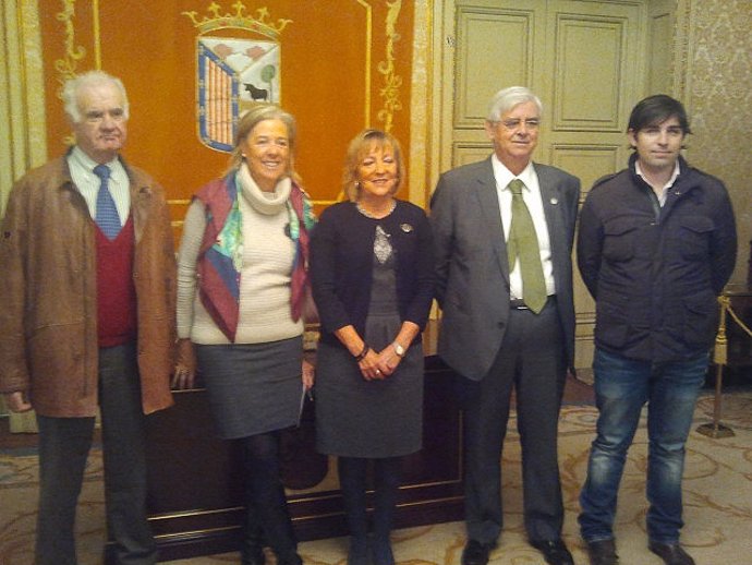 Organizadores de la "gran recogida" para el Banco de Alimentos en Salamanca.    