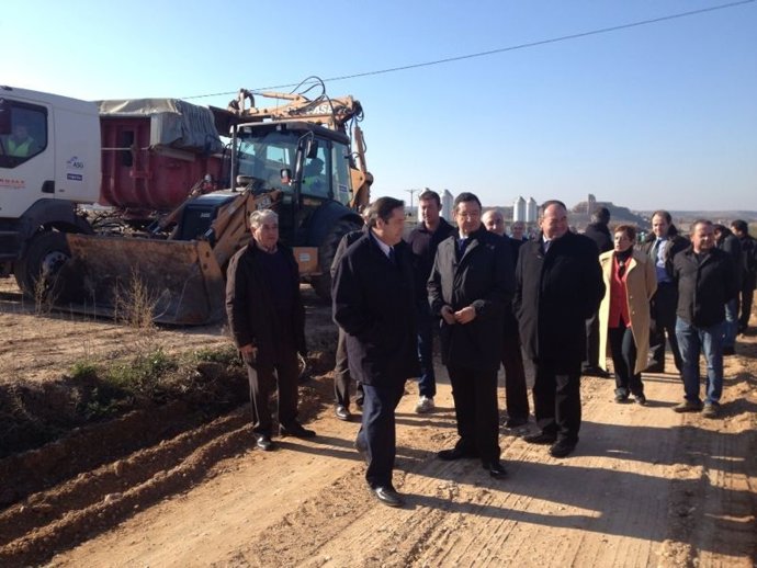 El conseller J.M.Pelegrí visita obras del Segarra Garrigues en Lleida