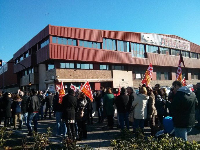 Protesta de trabajadores de Freiremar