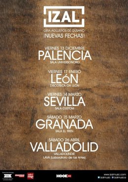 Izal anuncia nuevas fechas para su gira 'Agujeros de gusano'