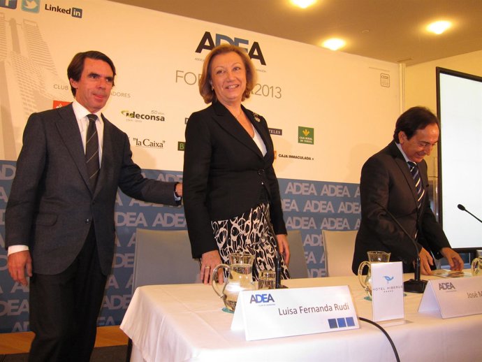 José María Aznar, Luisa Fernanda Rudi y Salvador Arenere