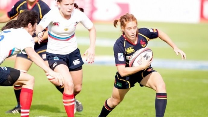 La selección española seven femenina de Rugby