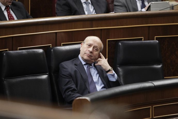 El ministro Wert durante la aprobación de la Lomce en el Congreso