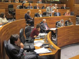 Francisco Álvarez-Cascos pregunta a Javier Fernández en el Pleno
