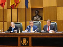 Fernando Gimeno, Juan Alberto Belloch y Carlos Pérez Anadón