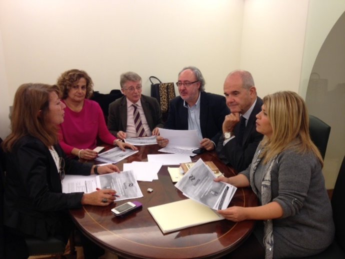 Reunión de los diputados socialistas gaditanos y gallegos