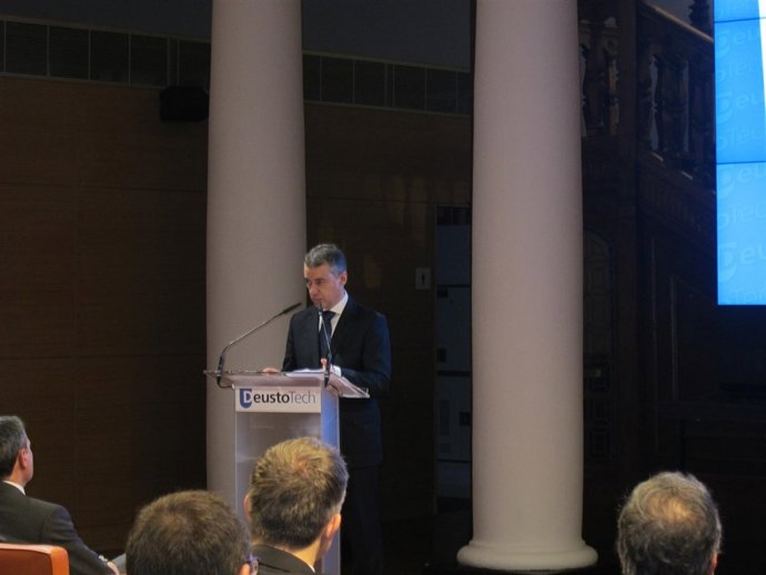 Urkullu en su intervención en Deusto