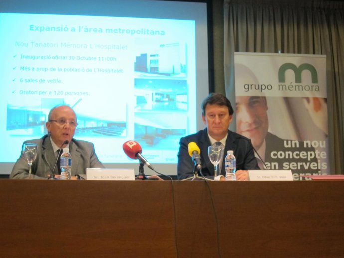 El dtor.Gral.De SFB J.Berenguer y el vicepte.De Mémora E.Vidal