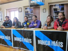 Rueda de prensa de la plataforma Nunca Máis