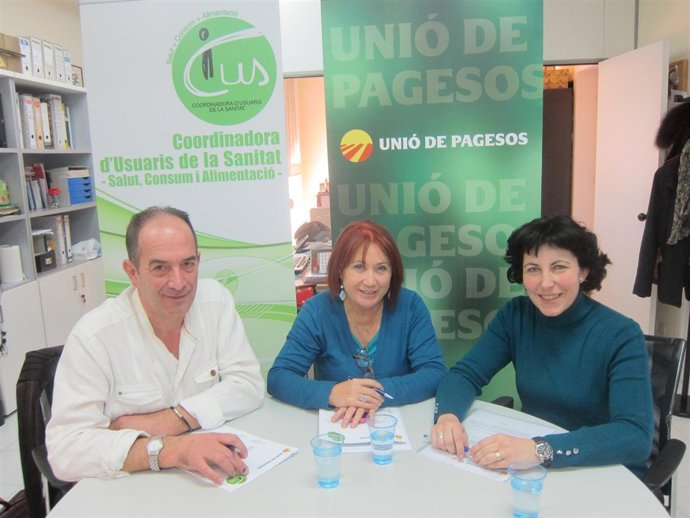 Josep Maria Coll, Carme Sabater y Noemí Mascaraque