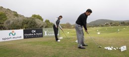 Nadal y Olazábal en un torneo de golf 