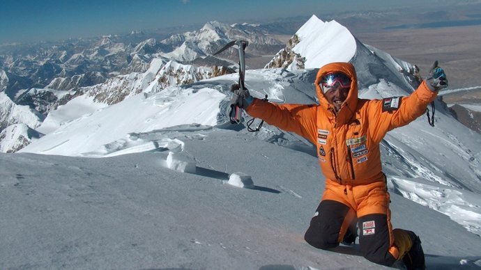 Simone Moro en el Nanga Parbat