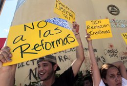 Manifestación en Managua contra la reelección presidencial