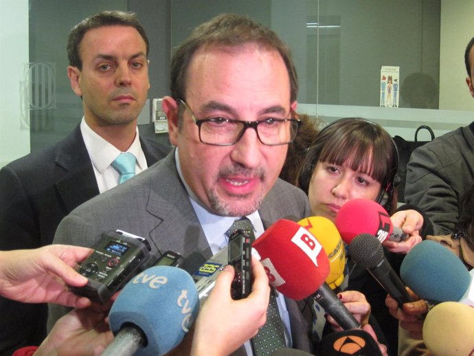 Conseller de Interior del Govern Ramon Espadaler y el dtor de Mossos Manel Prat