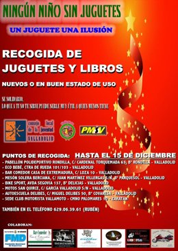 Cartel de la campaña de recogida de juguetes