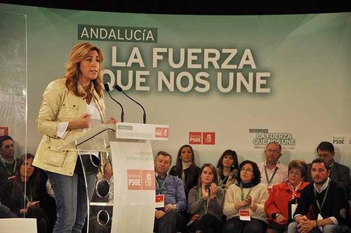 Suana Díaz este sábado durante su intervención