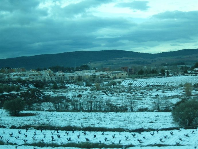 Imagen de archivo de campos con nieve