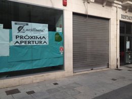 Local del atrio de Santiago en el que se ubicará La Mejillonera