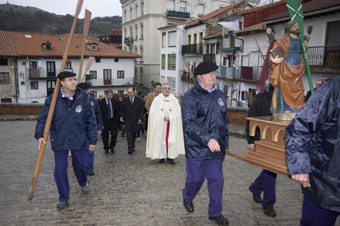 Diego en la procesión de San Andrés