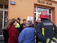 Cae el techo de un colegio de Ciutadella