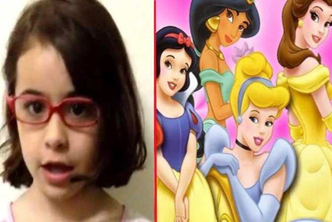 Niña argentina contra las princesas Disney 