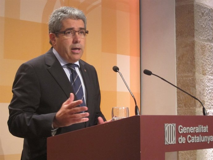 El conseller Francesc Homs, tras el Consell Executiu
