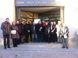 El conseller Josep Maria Pelegrí visita una feria agrícola