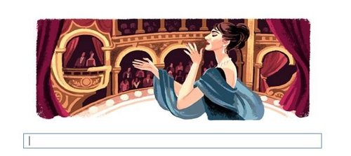 Doodle Maria Callas