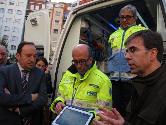 Sanz conoce el programa Rayo 061 en su puesta en marcha