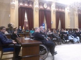 Imagen del pleno por el Día de la Discapacidad
