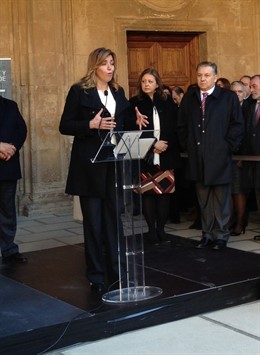 Susana Díaz en el Palacio de Carlos V