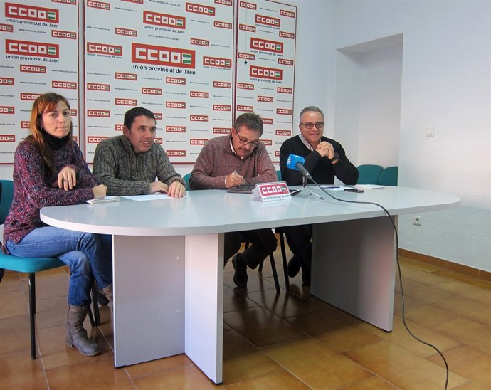 Martínez, Chinchilla, Perianes y Moral en la rueda de prensa sobre la aceituna.