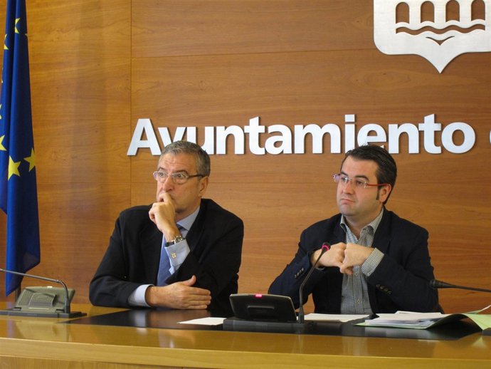 Javier Merino y Felipe Royo, en la rueda de prensa