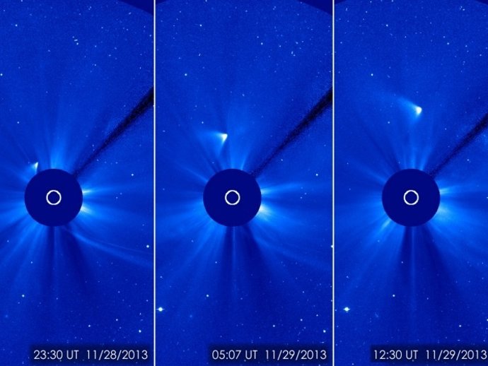 Cometa ISON pasando junto al Sol