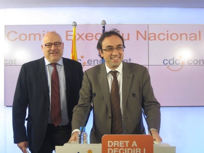 Lluís Corominas y Josep Rull, CDC