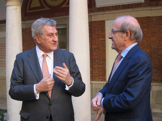 El presidente del Congreso de los Diputados y Pedro Rodríguez. 
