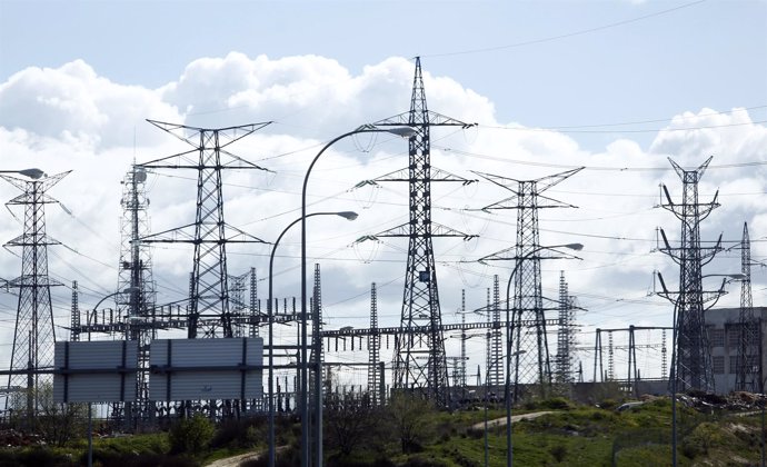 Recursos de torre de alta tensión, electricidad