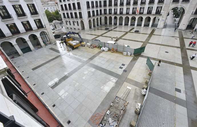 Obras del Centro Arqueológico de la Porticada, en Santander