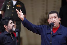 Chávez con maradona