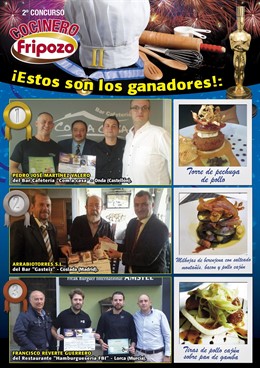 Ganadores del II Concurso de Cocineros de Fripozo 