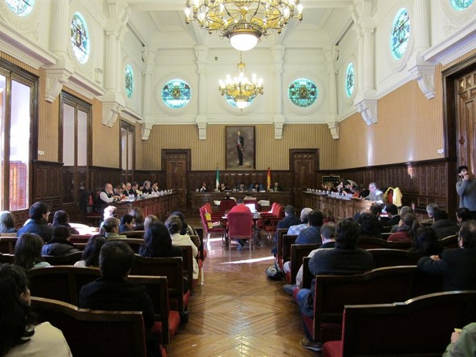 Pleno ordinario en el que la Diputación ha aprobado el presupuesto de 2014.