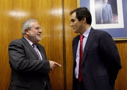 Joaquín Durán, hoy junto a José Antonio Nieto en comisión parlamentaria