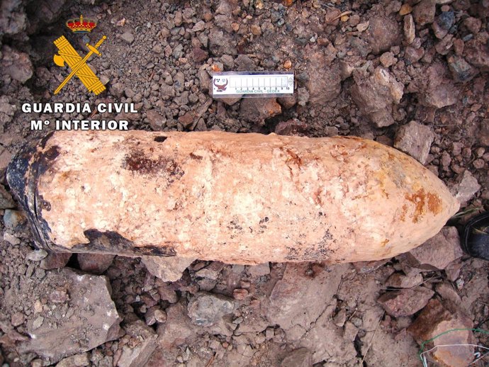Hallada una bomba de aviación de la Guerra Civil en Torreblanca