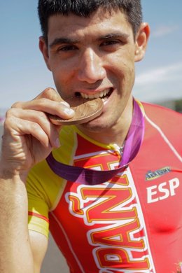 Maurice Eckhard, medalla de bronce en la prueba de contrarreloj