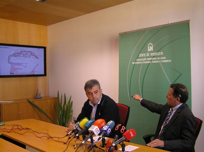 Manuel Cárdenas junto a José Luis Blanco en la presentación del proyecto 