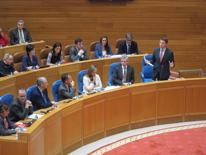Sesión de control en el Parlamento de Galicia