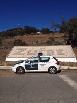 Guardia Civil en Zufre (Huelva).