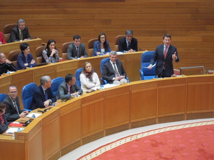 Sesión de control en el Parlamento de Galicia