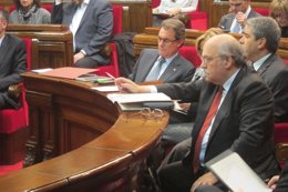 Pte.Artur Mas, consellers Francesc Homs, Andreu Mas-Colell